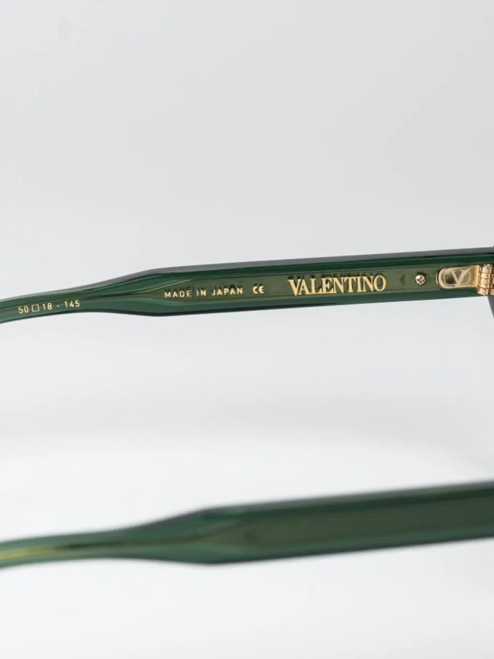 Valentino Women Eyeglasses Crystal Emerald Green Cat Eye V-ESSENTIAL II VLX-124